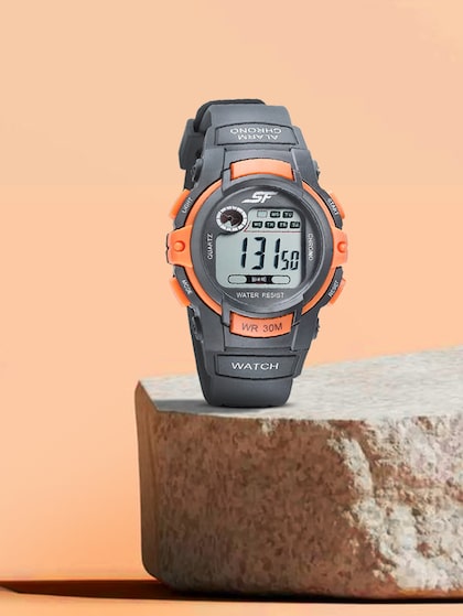Buy SANDA Digital Watches S737BKBLU - Black Watch | And Myntra for 2101462 Men Analogue Men
