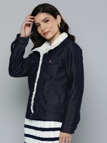 Sherpa denim jacket womens forever 21 store