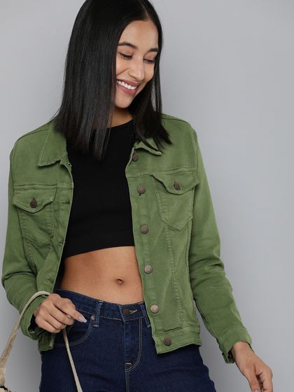 Solid Biker Jacket - Jackets for Women 