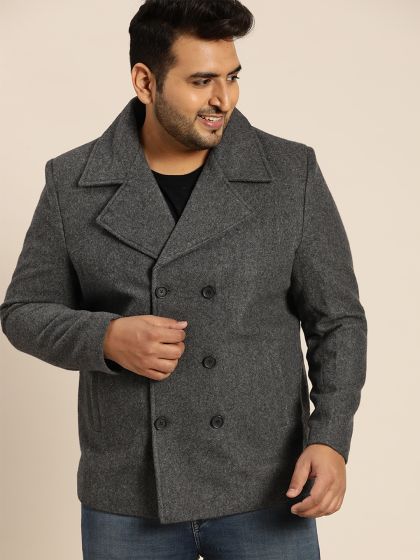 charcoal gray coat
