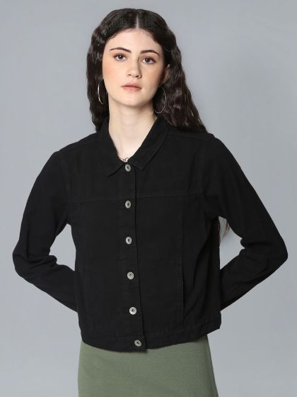 Buy FOREVER 21 Women Black Solid Sleeveless Longline Belted Open