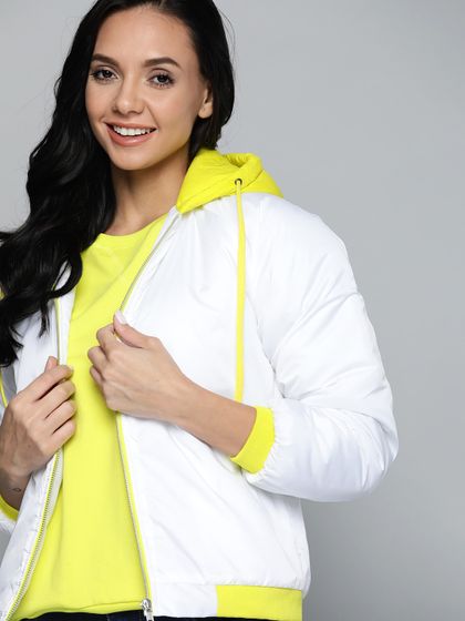 Solid Sporty Jacket - Jackets for Women 