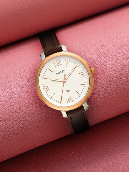 Buy Fossil Women Silver Toned Dial 