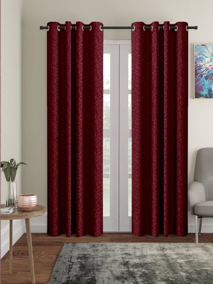 Buy ROMEE Pink Set Of 2 Velvet Room Darkening Door Curtains - Curtains And  Sheers for Unisex 9253063