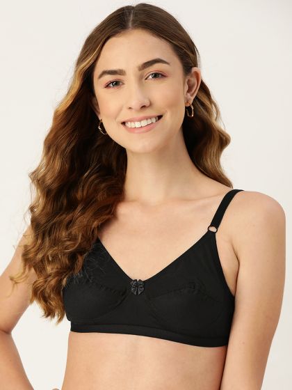 Buy NAIDU HALL Full Coverage Non Padded Pure Cotton Bra With All