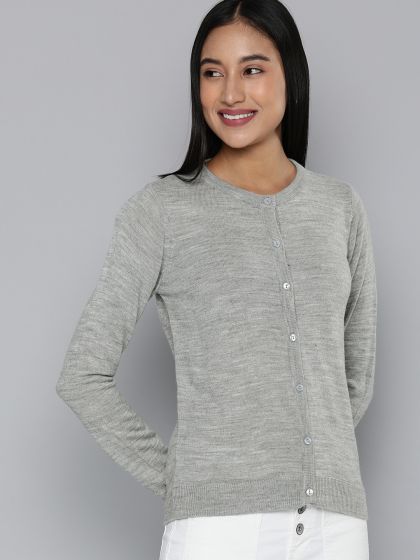  Grey - Women's Cardigans / Women's Sweaters: Clothing, Shoes &  Accessories