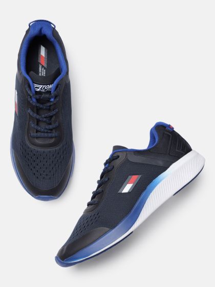 Buy Tommy Hilfiger Men Olive Green Leather Sneakers Casual Shoes