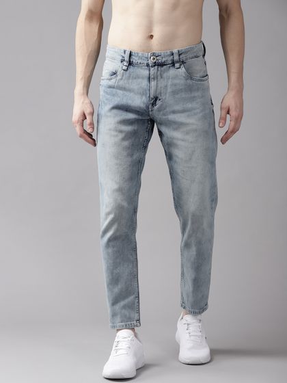 Buy Mufti Men Blue Skinny Fit Mid Rise 