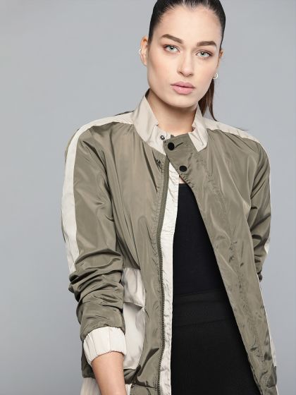 Thumb hole jacket myntra top