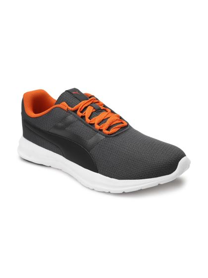 Puma men's black flex essential running shoes store