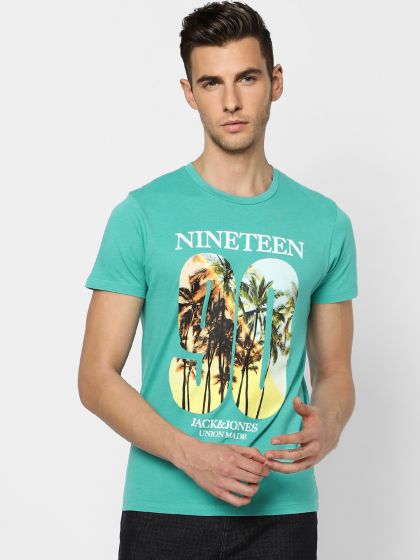 Green Slim T Striped 886751 for Myntra Buy Polo | Nautica - Shirt Tshirts Pure Blue Men Cotton Lime