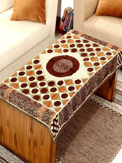 Buy Brown and White Velvet Jacquard 5 Seater Sofa Cover Online in India at  Best Price - Modern Sofa Covers - Home Decor - Furniture - Wooden Street  Product