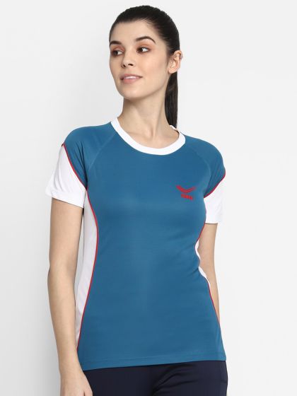 Buy Reebok Women Red Solid Crossfit Jacquard Cropped Training T Shirt - Tshirts Women 8973407 | Myntra