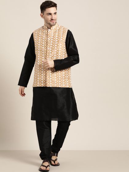 Kurta churidar clearance with waistcoat