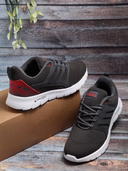 Red tape charcoal running shoes discount