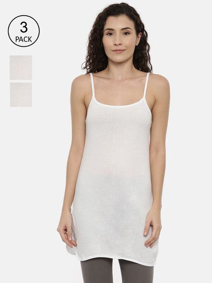 Long camisole white clearance