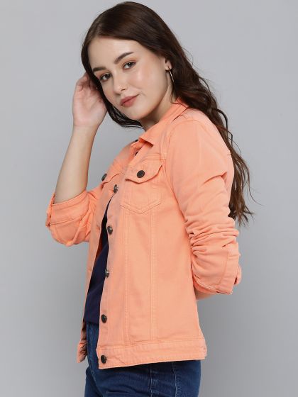 Orange denim jacket forever 21 online