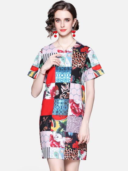 Buy Globus Women Beige Printed Sheath Dress Dresses for Women