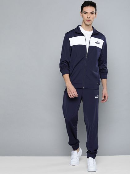 puma tracksuit navy blue