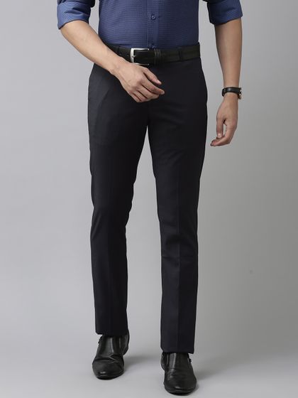 Buy Arrow New York Men Charcoal Slim 
