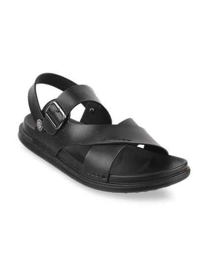 Buy J FONTINI Men Black Comfort Sandals Sandals for Men 17110104