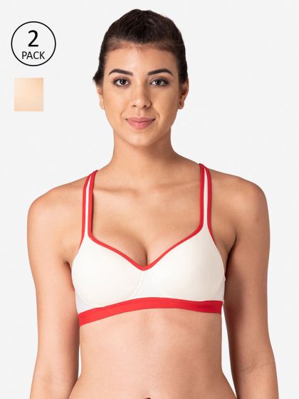 Buy Lady Lyka Medium Coverage Lightly Padded Cotton Sports Bra With All Day  Comfort - Bra for Women 24665518