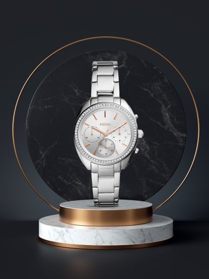 Buy Fossil Women Silver Toned Analogue Watch ES4666 Watches for