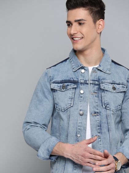 Denim jacket shop men myntra