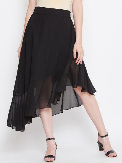 Forever 21 velvet sales high low skirt