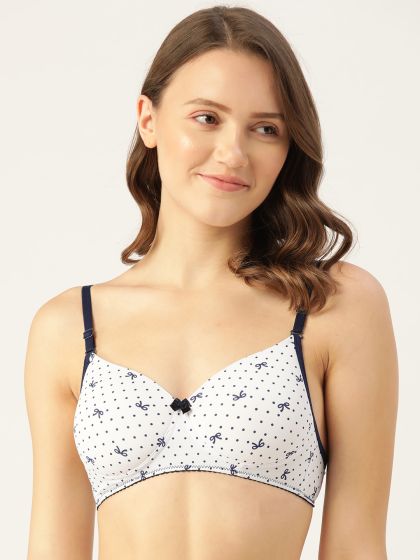 Organic Cotton Antimicrobial Wire-free Padded Bra (Pack of  2)-ISB068-Black_M.White