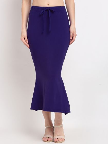 Buy CLOVIA Purple Saree Shapewear with Side-Slit in Violet