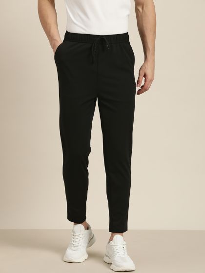 Buy United Colors Of Benetton Men Grey Solid Cropped Joggers