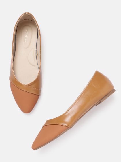 Tan shop ballerina shoes