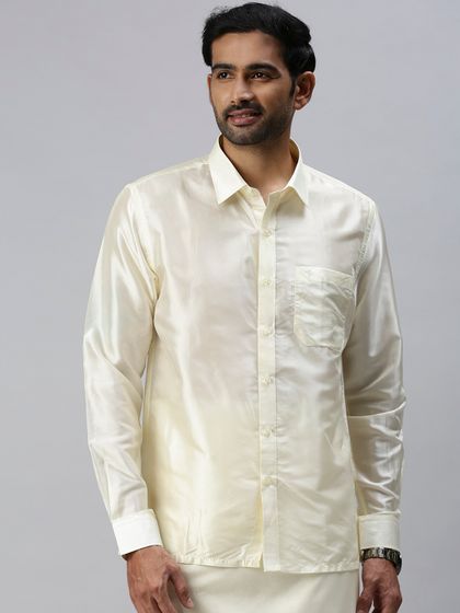 Buy Khoday Williams Men Beige Silk Nuvo 