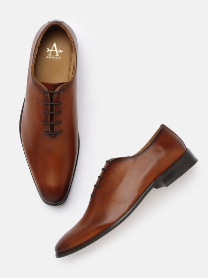 Arrow men's leather formal hot sale shoes