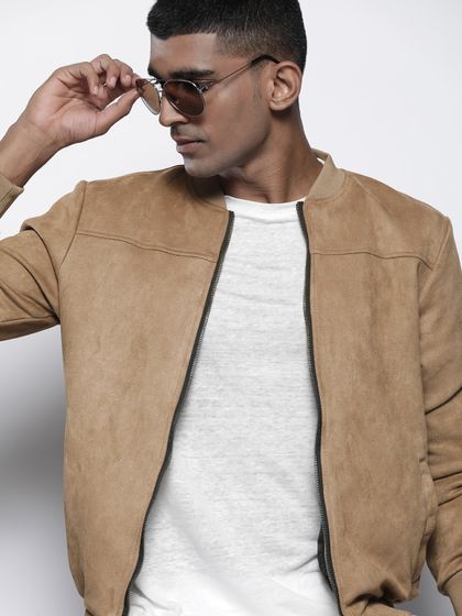 Buy Killer Men Navy Blue Solid Bomber 