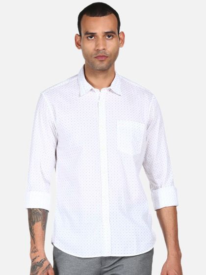 Louis philippe white linen clearance shirts