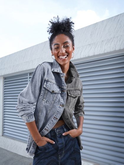 longline denim jacket forever 21