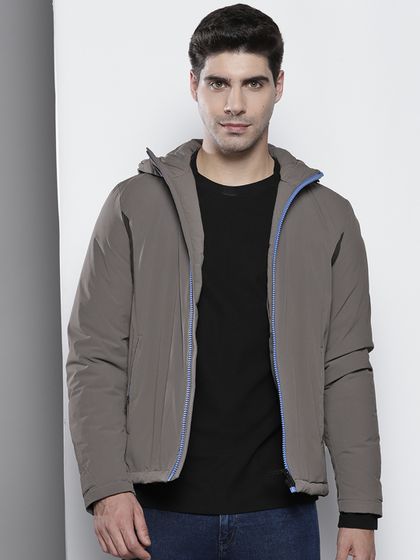 Buy Wrangler Men Khaki Solid Biker Slim 