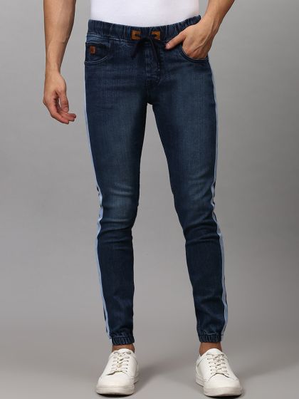 Buy Campus Sutra Men Blue Slim Fit Mid Rise Clean Look Jeans With