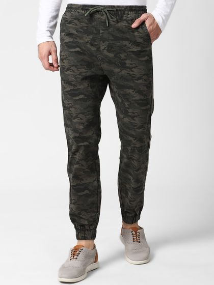 Buy ALCOTT Men Olive Green Jogger Cargo Trousers - Trousers for Men 1840979  | Myntra