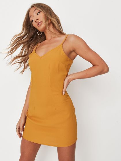 Missguided outlet mustard dress