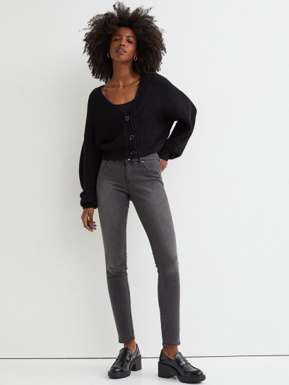 H&M+ Skinny Regular Jeggings - Black - Ladies