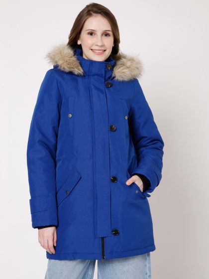 Vero moda faux discount fur trim expedition parka