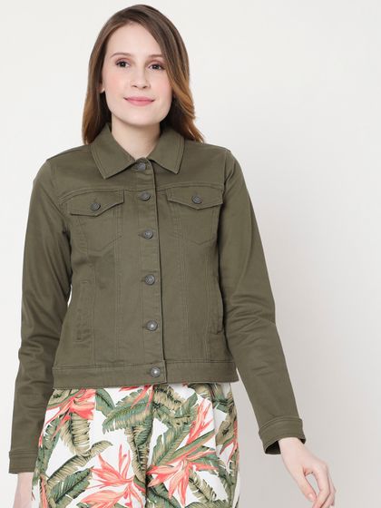 vero moda olive green jacket