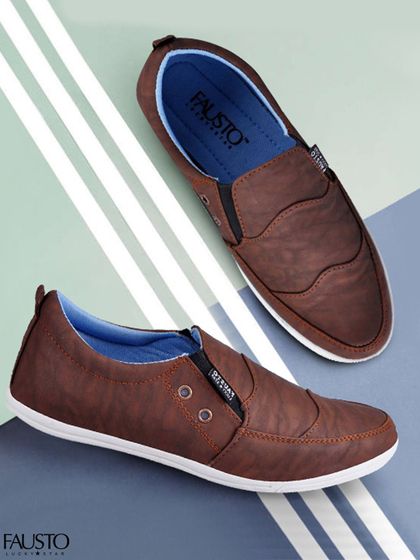 Buy Woodland Men Black Leather Loafers 