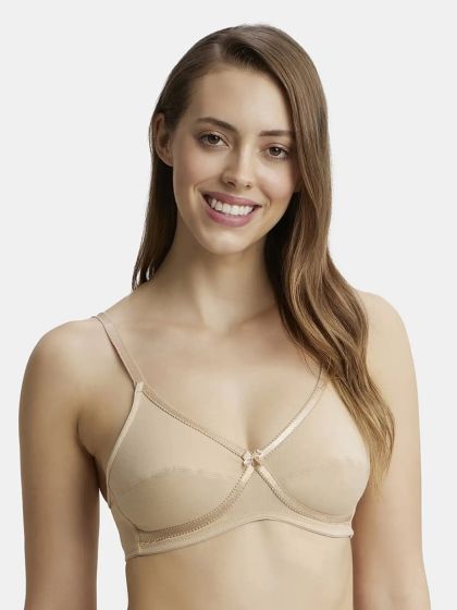 Buy Jockey Essence Non-Padded Non-Wired Full Coverage Seamless Shaper Bra -  Pack of 1 (#1250) at