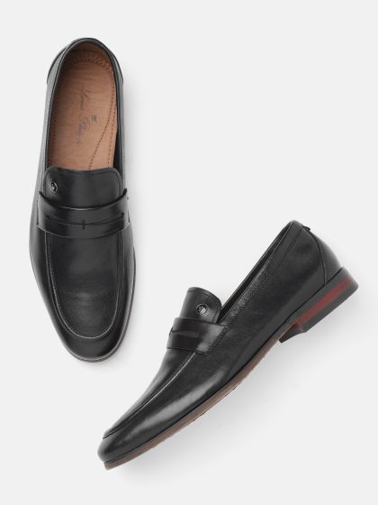 Louis philippe black hotsell loafers