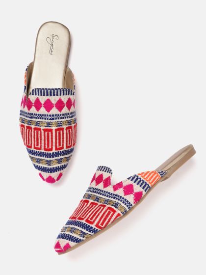 Buy All About You Women Nude Coloured Solid Suede Mules Flats