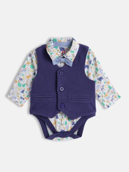 Buy H By Hamleys Infant Boys 3 Piece Pure Cotton Apparel Gift Set
